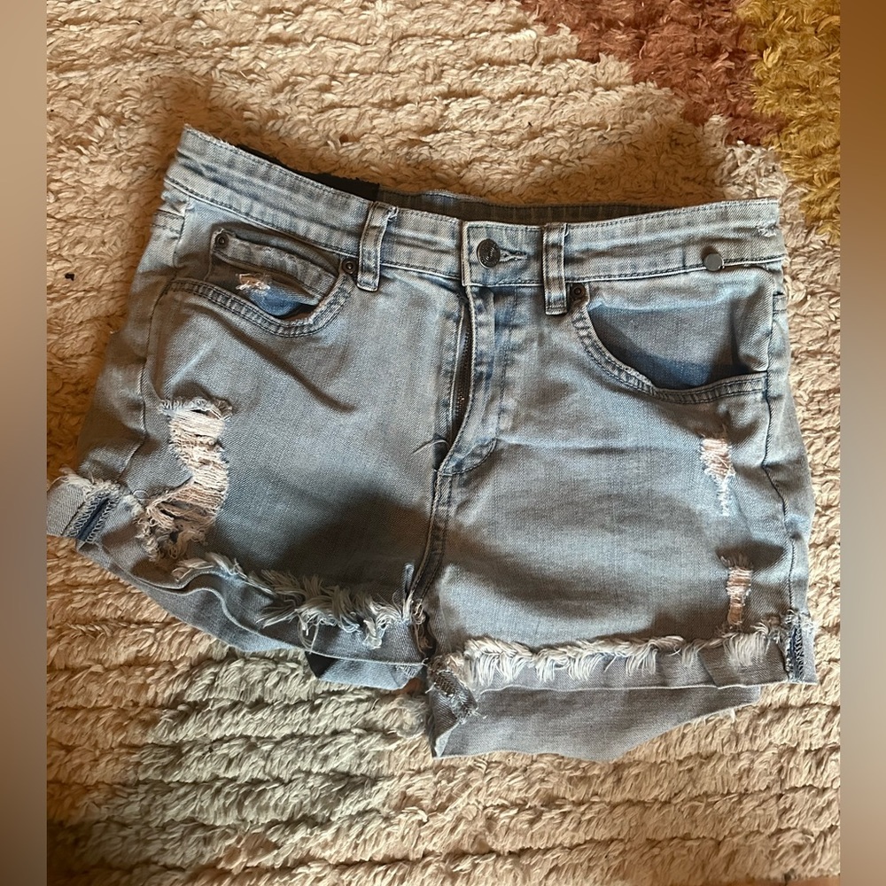 Element Distressed Mid Rise Shorts Sz 28